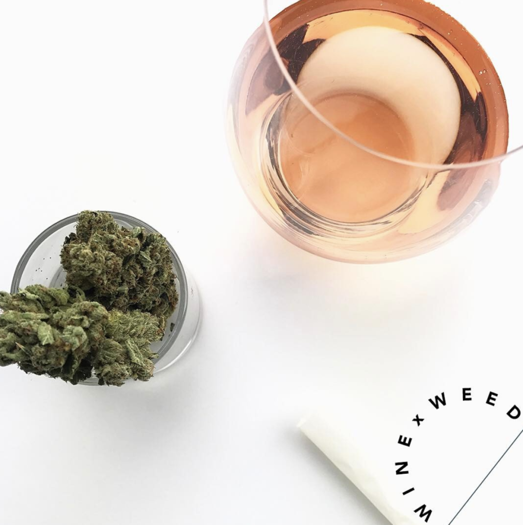 Wine and weed image